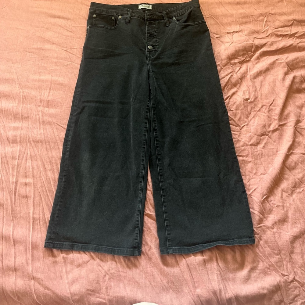 Madewell wide leg crop jeans